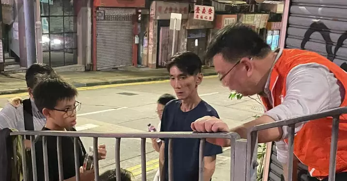 關愛隊支援受西營盤火警影響市民