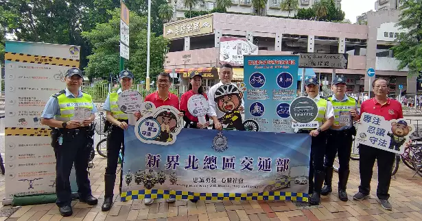 上水道路安全宣傳活動  呼籲市民遵守交通規則