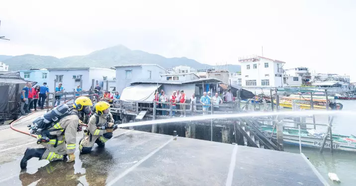 大澳棚屋火警演習、社區探訪暨重陽防火宣傳@離島