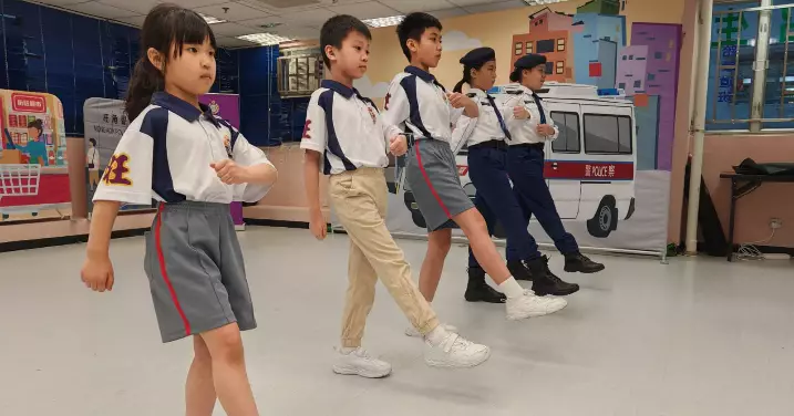 旺角長幼共融中式步操班
