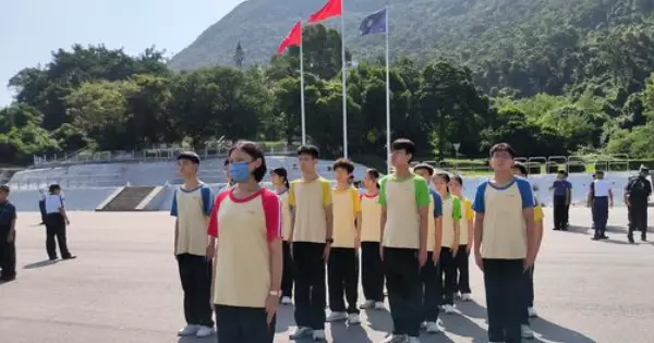 [聖公會諸聖中學少訊領袖團@香港警察學院參加少年警訊周年會操2024］