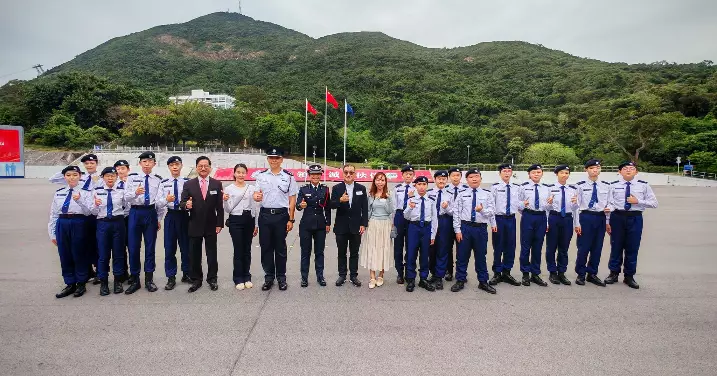 旺角區少年警訊領袖團參與少年警訊週年大會操2024
