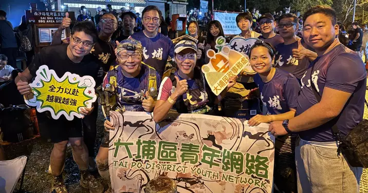 苦戰超過40小時 3隊大埔青網毅行隊順利完成