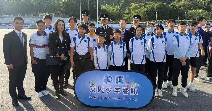 東區少年警訊 觀賞香港警察學院結業會操