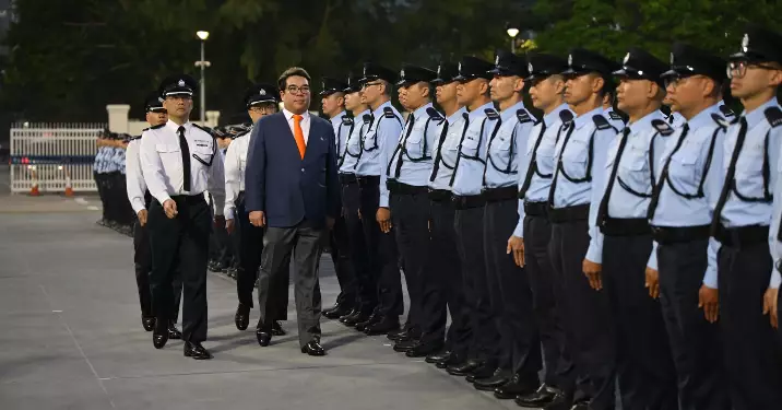 香港輔助警察隊二零二四至二零二五 年度 東區警區輔警周年進修訓練結業會操典禮