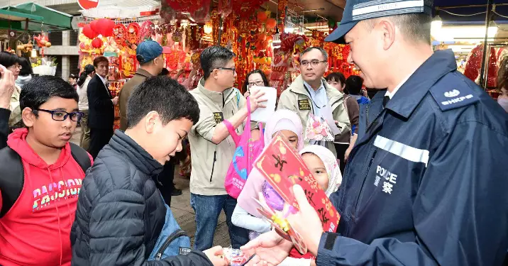 灣仔警區 歲晚防罪宣傳