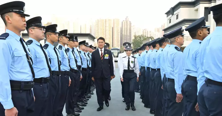 油尖警區輔警周年進修訓練結業會操典禮
