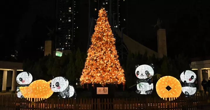 荃灣燈飾迎蛇年