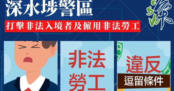 深水埗警區 • 打擊非法入境者及僱用非法勞工