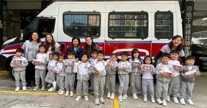 灣仔警區 樂䔄幼稚園參觀跑馬地警署
