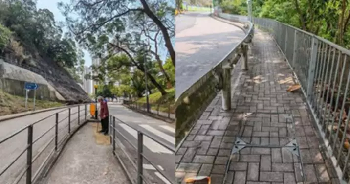 葵青區議員陳藹怡倡拓寬華景山路無障礙通道 促改善輪椅人士出行安全