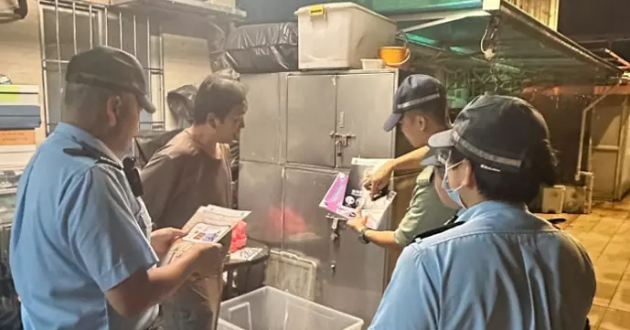 荃灣警區 •「曦暉」行動打擊鄉郊爆竊
