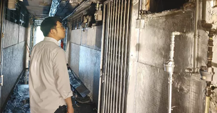 跟進華富邨火警善後 議員助居民恢復正常生活