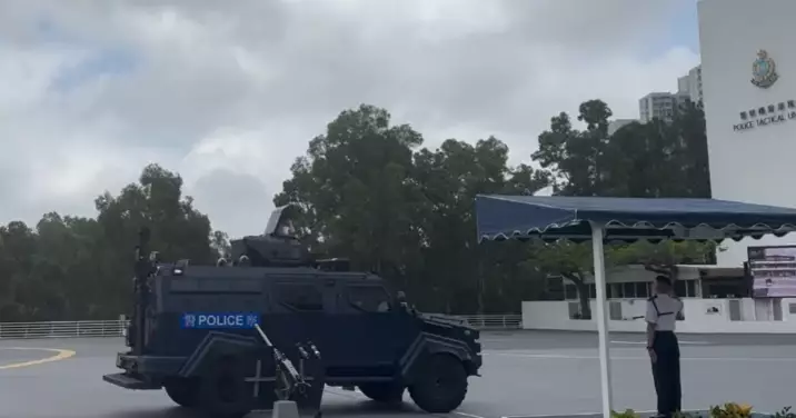 旺角耆樂警訊參觀PTU結業預演