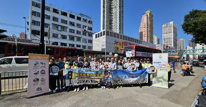 元朗交通安全宣傳升級 「模範行人」選舉倡導守法過路