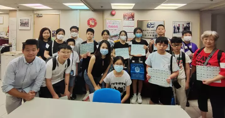 油尖區少年警訊 x  香港交通安全會賣旗活動
