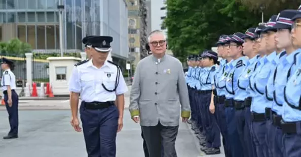 中區警區輔警周年進修訓練結業會操典禮圓滿舉行