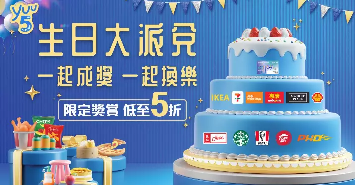 yuu 5歲生日 著數咪走雞成長遊戲瓜分1億yuu積分 1折積分兌換按摩體驗 2折兌換攀石體驗課程