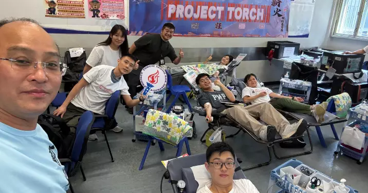 熱血傳承! 旺角警署67人齊捐血創善舉