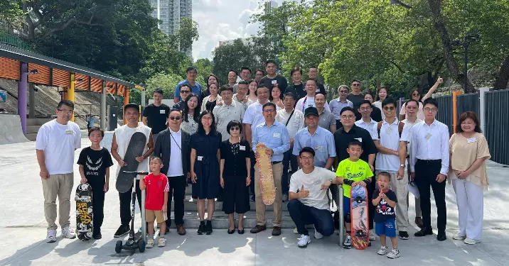 荃灣區青年社區建設委員會完成本屆首個項目 國瑞路公園滑板場翻新啟用儀式