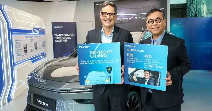英之傑最新環球能源車研調報告「Drivers of Change」 香港擁有率和接受程度最高   售後服務促新能源車普及化