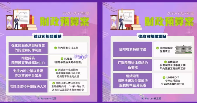 林定國：律政司會全力配合落實預算案內容 對接國家「十五五」規劃