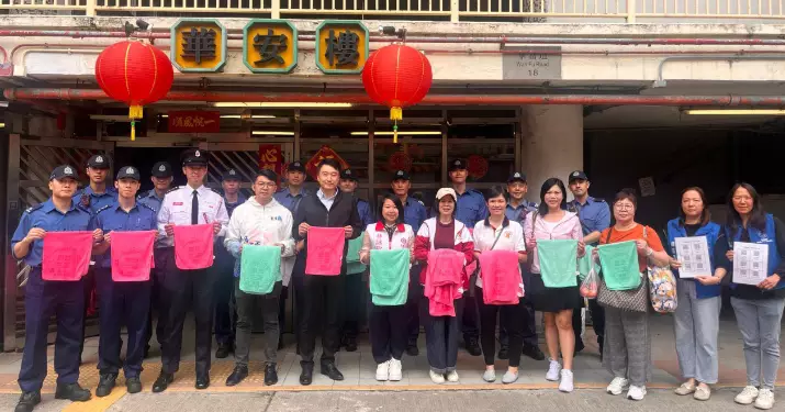 華安樓火警後即時行動 區議員林詠欣聯動各部門宣傳防火