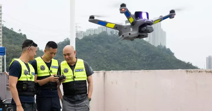 無人機巡邏・再次升空