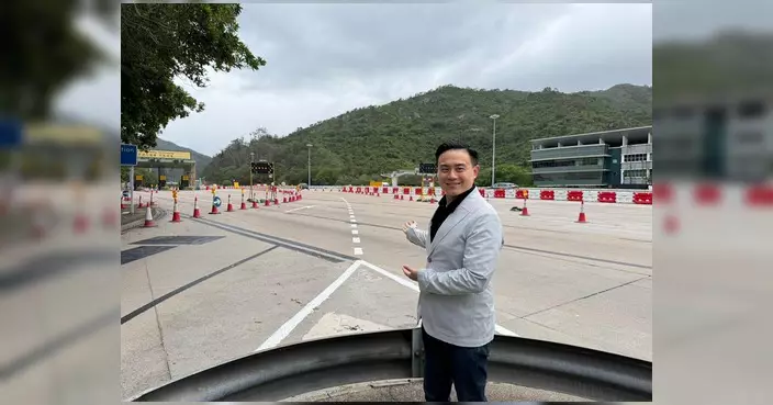 大欖隧道往九龍方向路口改道 八鄉路匯合線5.17啟用 莊豪鋒現場視察