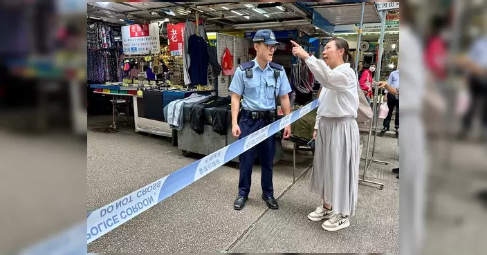 深水埗舊樓玻璃窗墮街 幸無人受傷