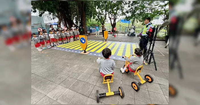 深水埗警區聯同西九龍交通部為幼兒舉辦交通安全體驗活動