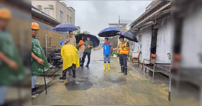 侯漢碩關注暴雨後鄉郊水浸 聯同部門實地視察跟進