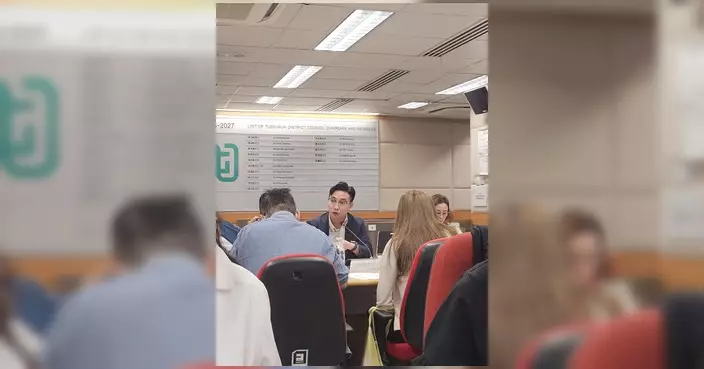 李超雄出席屯門區議會會議 反映三聖邨排污渠臭味問題