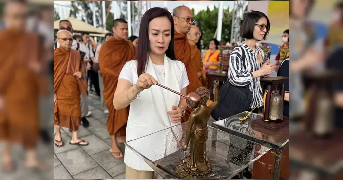 陳凱欣出席佛誕浴佛大典 分享四種愛實踐快樂人生