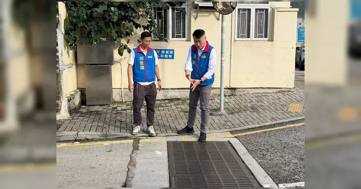 姚銘跟進北區水浸情況 促完善排水防洪應對雨季