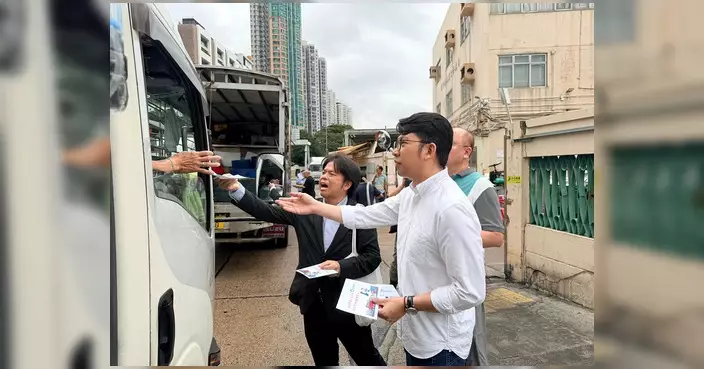 張偉楠楊上進聯同漁統處跟進香港仔魚市場運魚車漏水問題