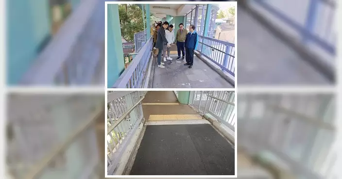 民建聯簡志豪越毅強促路政署修葺鳳德天橋地面