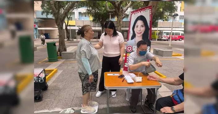 吳清清團隊愛東邨設免費量血壓服務 逢周二上午舉行
