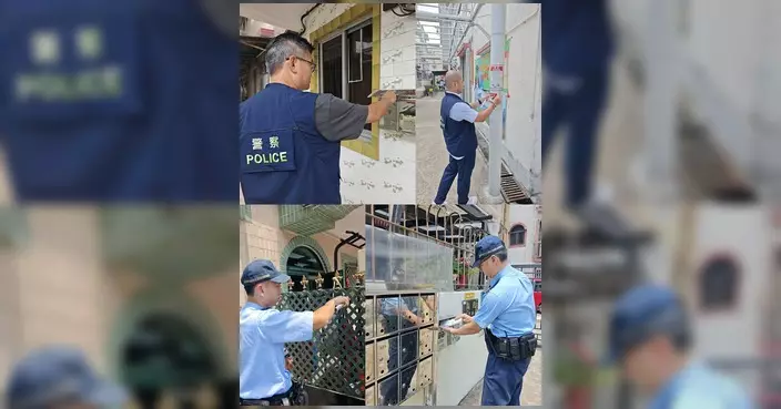 屯門警區走進鄉郊村落 向街坊傳授實用防盜知識