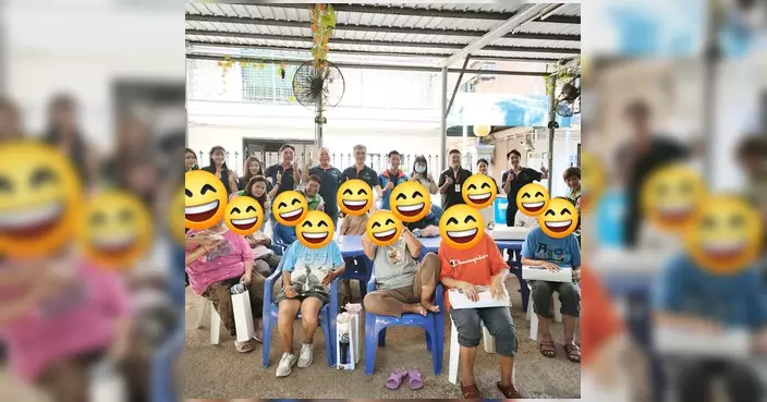 北區上水鄉郊關愛隊聯同河套區發展工程團隊 探訪護老中心與長者同樂