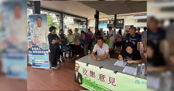 陳權軍聯同李天賜王水生西貢擺街站 派愛心素食飯盒