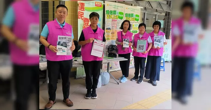 馬軼超議員九龍灣宏緻苑設街站 為新入伙市民提供資訊及選民登記
