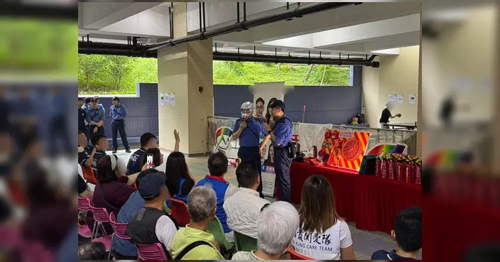 彩健及健明關愛隊合辦消防講座 加強居民防火意識