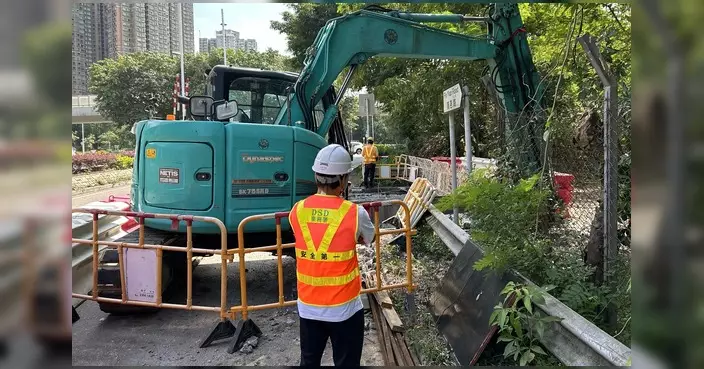 將軍澳寶邑路環保大道回旋處維修工程 預計6月10日完工