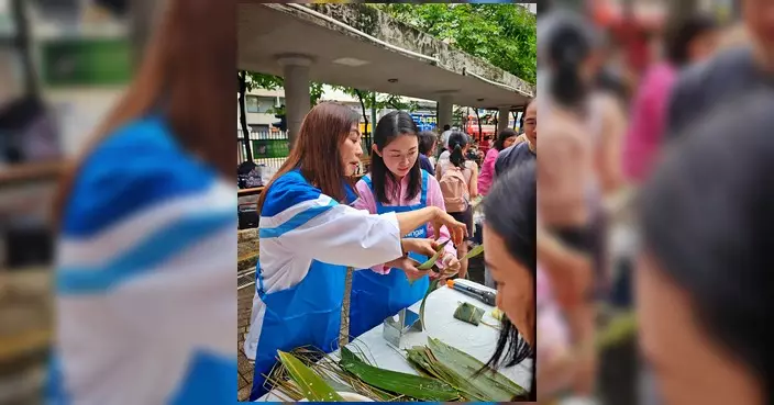 植潔鈴跑馬地辦親子包粽樂 與街坊提早迎端午