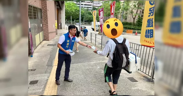 陳壇丹美田邨設街站 向居民匯報五月工作