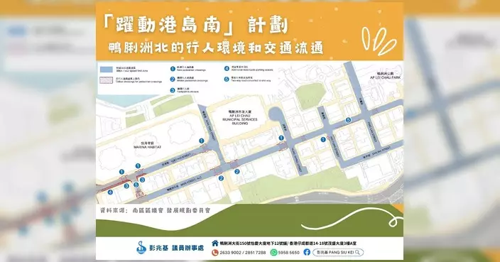 鴨脷洲大街交通新安排正式實施 行車方向及車速限制有變