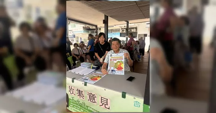陳權軍議員今設流動街站 派發愛心素食飯盒換領券