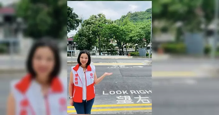 翠田街近車公廟行人過路處開通 區議員促改善泊車遮擋視線問題