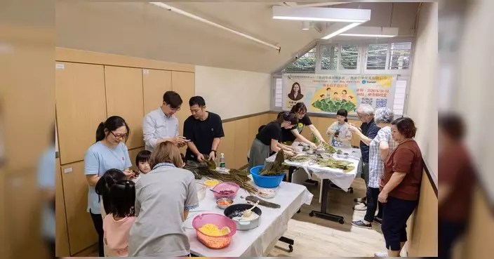 王聰穎辦親子包粽日 街坊老友記齊聚迎端午